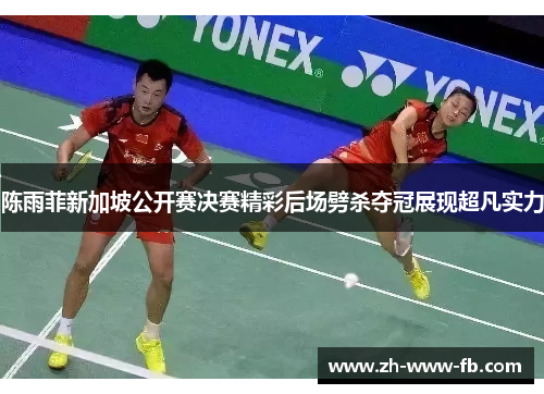 陈雨菲新加坡公开赛决赛精彩后场劈杀夺冠展现超凡实力